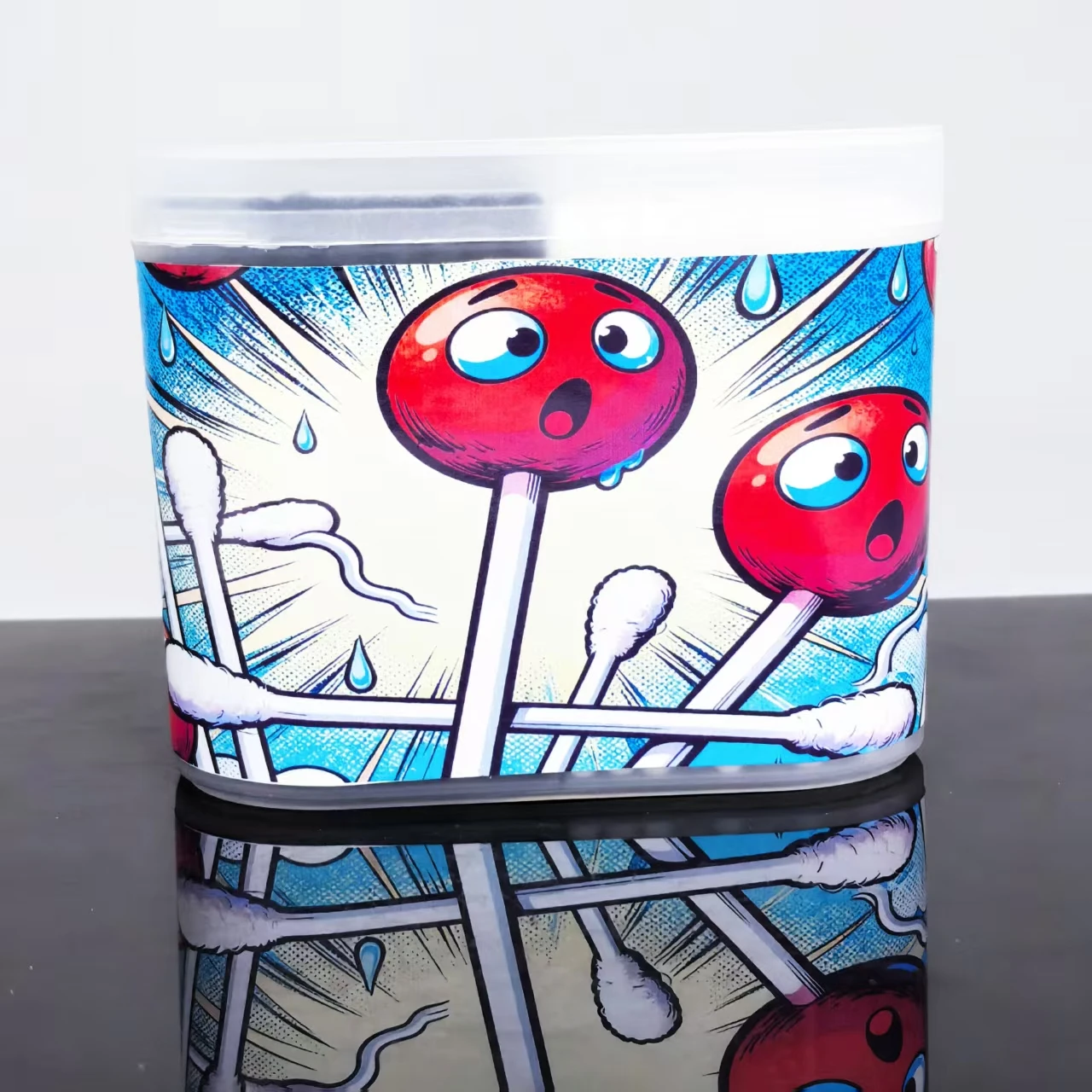 300 Stück tägliche Wattestäbchen für den Haushalt mit kreativen Mustern und doppelköpfigen Details zur Reinigung