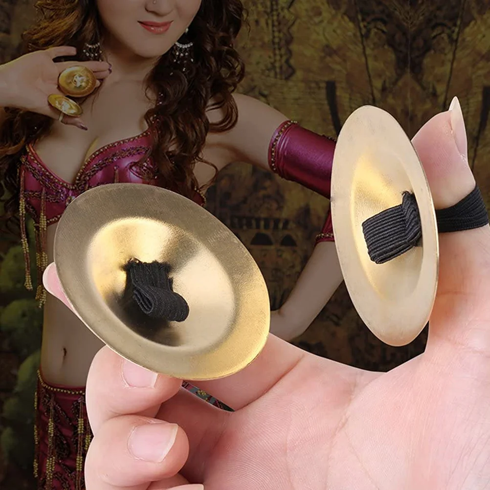 

Copper Finger Cymbals Set Instruments Great For Belly Dance And Child Interaction