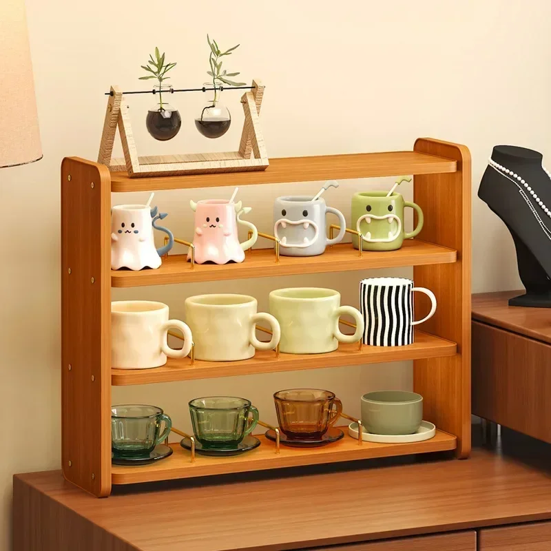 Multi-functional Household GoodsDesktop Cup Holder, Bogu Holder, Tea Room, Tea Set Placement Shelf