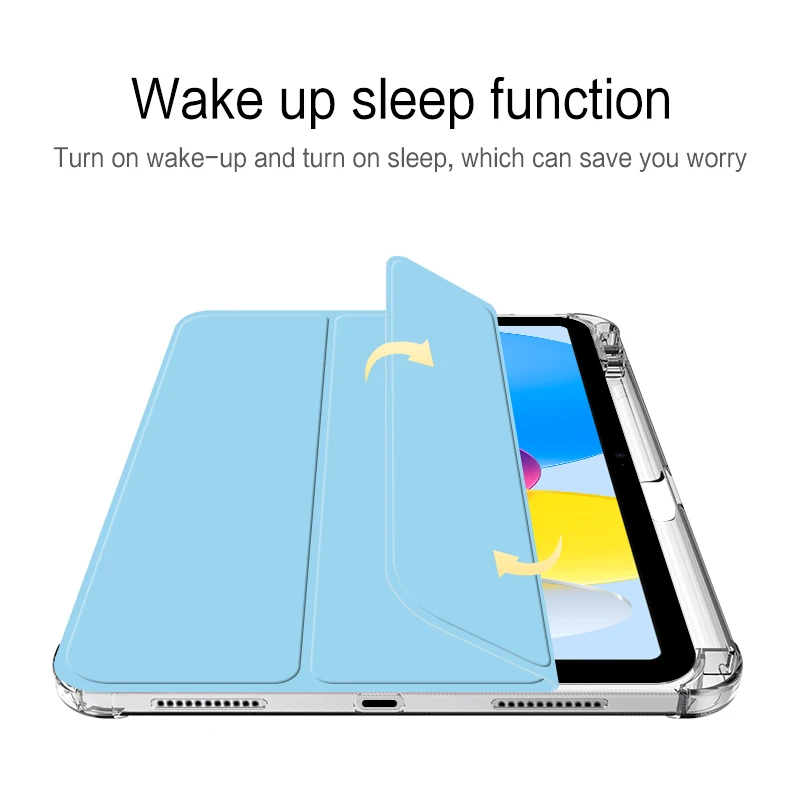 Smart Case For iPad A16 2025 11 inch A3354 Protective Cover For iPad 11th 10th Generation 2022 Tablet Auto Sleep Cover