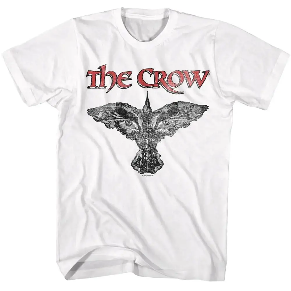 The Crow T-Shirt Horror Movie 80s Classic Graphic Print Short Sleeve  Eric Draven Gothic Oversized Streetwear Casual Loose Tees