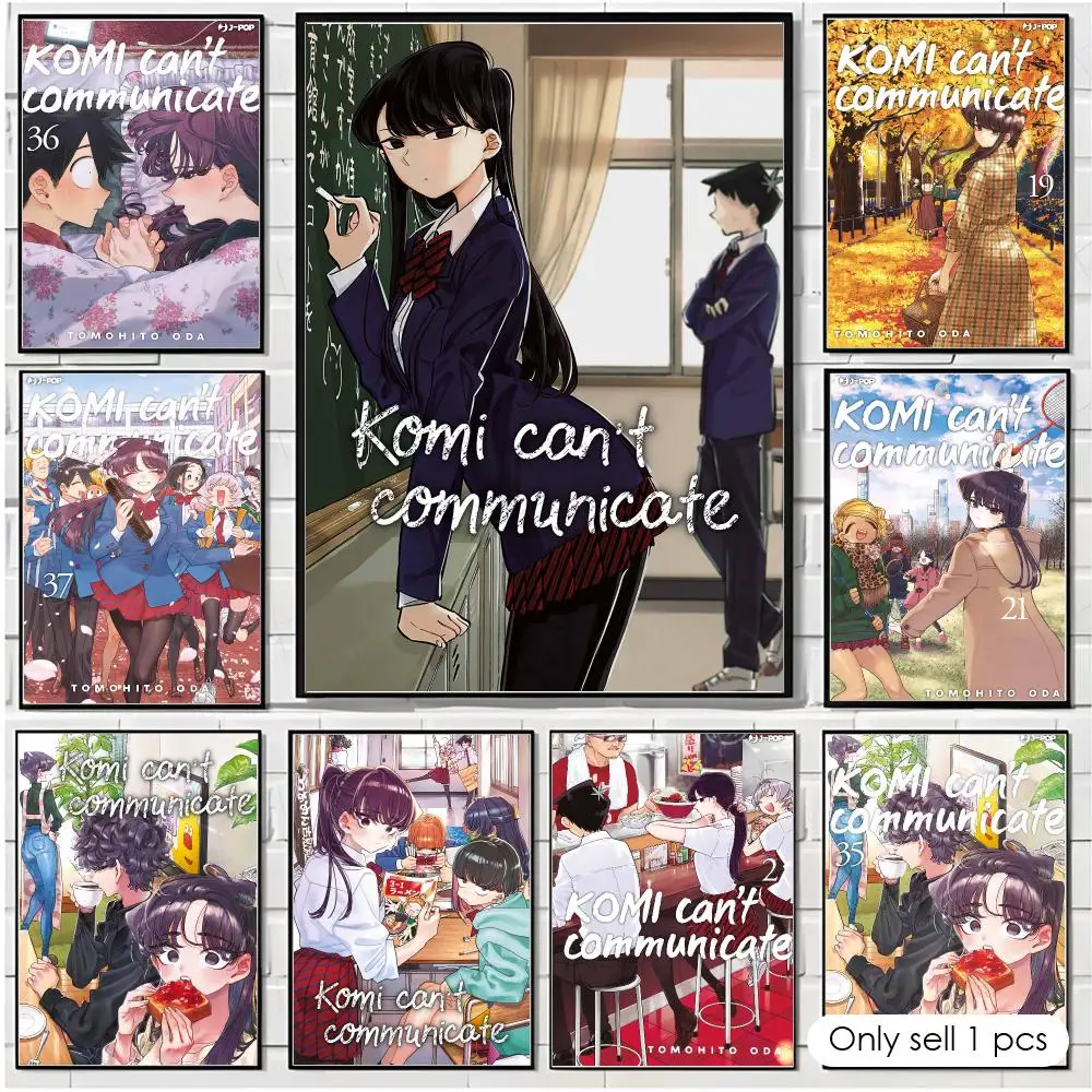 Comics K-Komi Cant Communicate Poster Wall Art Poster Print Decorative Artwork for Bedroom Living Room Office Home Decoration