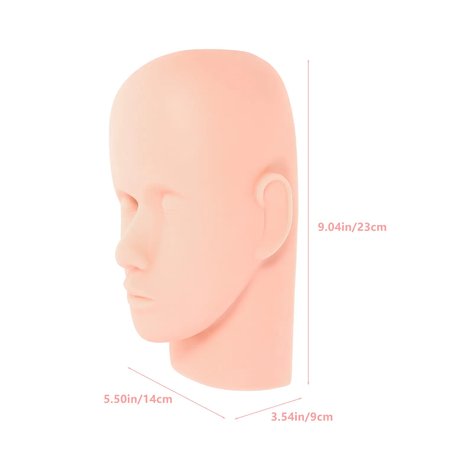 Mannequin Head for Lash Extension Practice Premium PVC Material Smooth Elastic Surface Supports Long Term Use Beginner Friendly