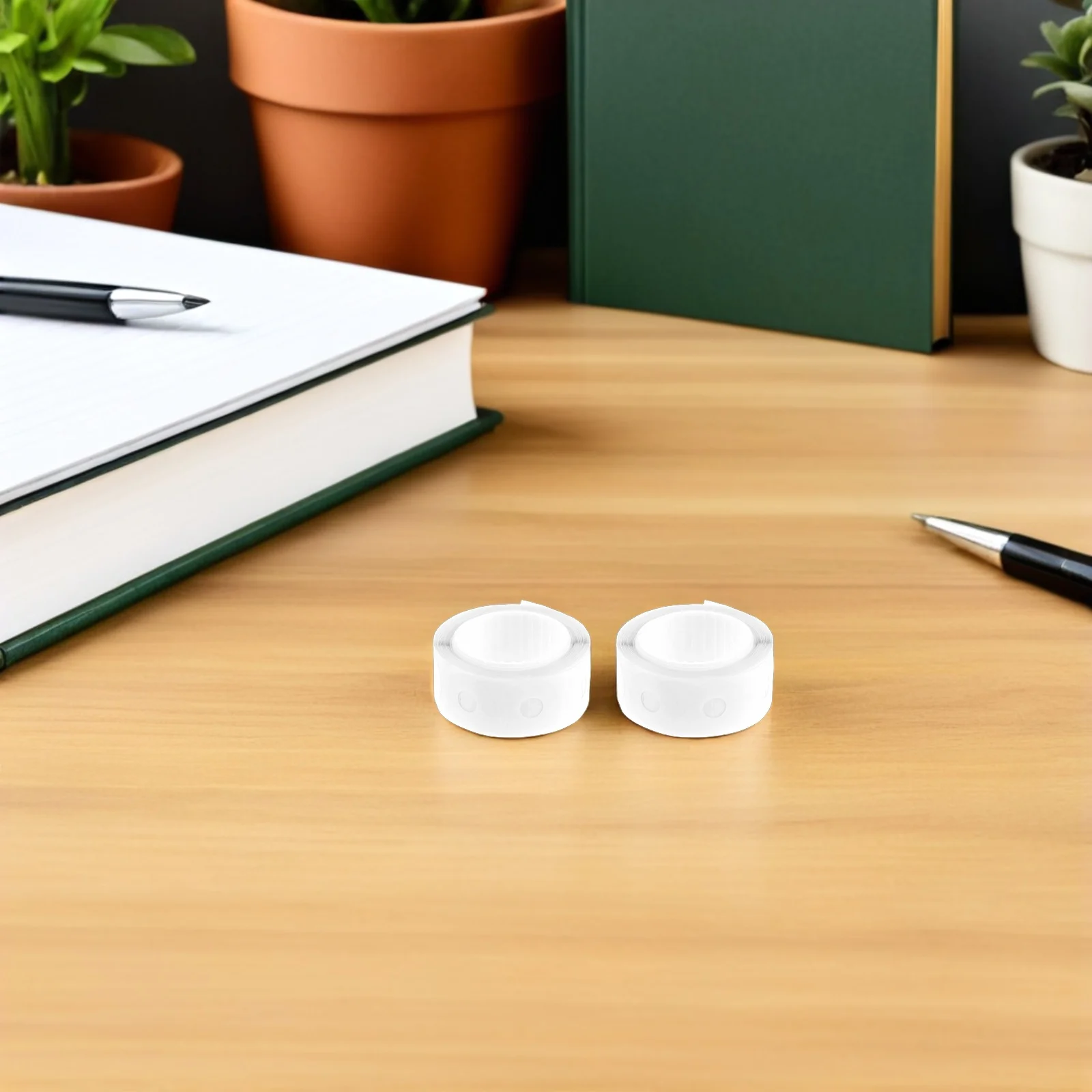 1 Box 1/4" Clear Hole Punch Reinforcement Stickers Self-Adhesive Paper Reinforcement Circles For Binder Pages Loose-Leaf Sheets