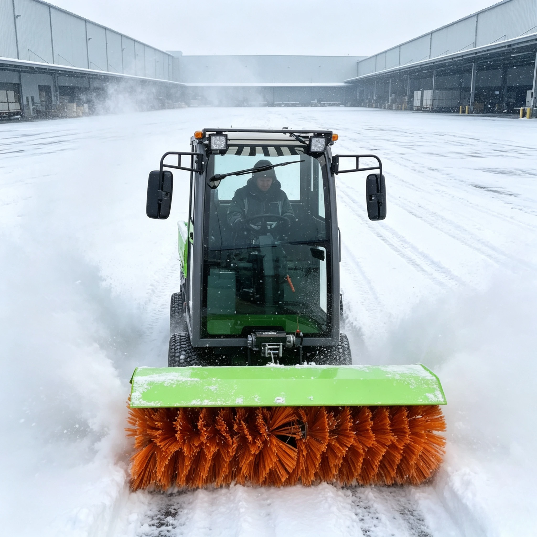 Customized Road and Parking Lot Winter Cleaning Equipment, Four Wheel Ride On Snow Blower for Commercial Snow Removal