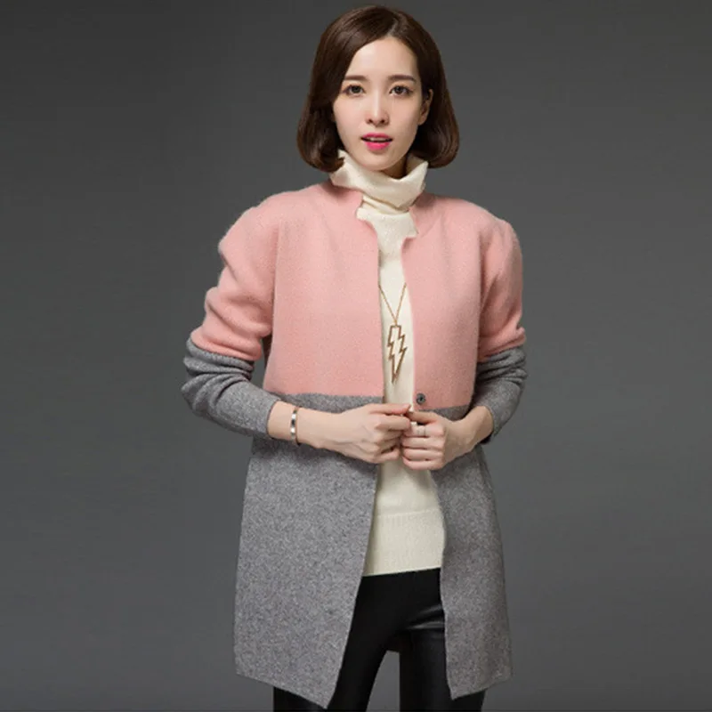 Autumn Women Knitted Sweater Windbreaker Korean Slim Long-sleeved Ladies Cardigan Sweater Jacket Women's Trade Wholesale