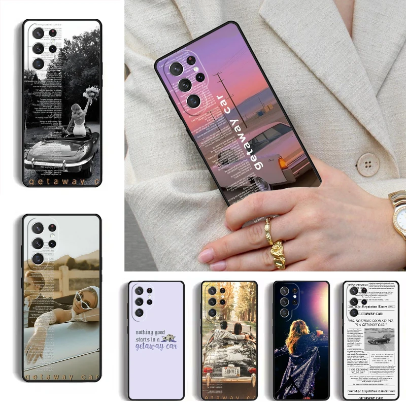 Getaway Car Newspaper Phone Case for Samsung Galaxy S26 S25 Ultra S24 S23 S22 S21 Plus Note 10 Bumper Cover