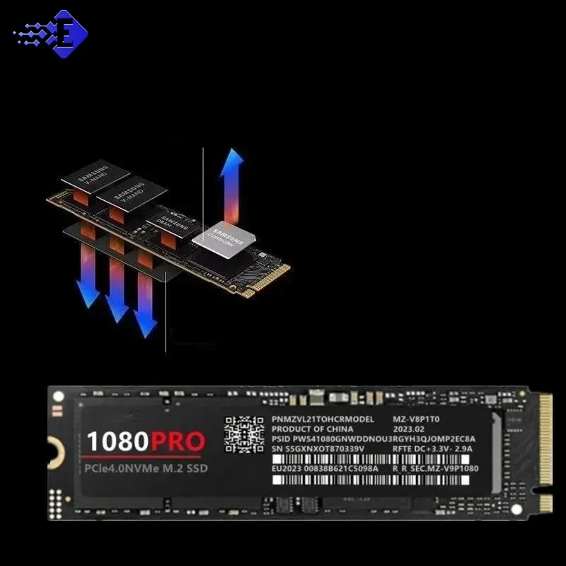 

Модернизированный 4 ТБ 2 ТБ 1 ТБ оригинальный 1080PRO SSD M2 2280 PCIe 4.0 NVME NGFF твердотельный накопитель для чтения жесткого диска для Xbox PC PS5 PUBG Game