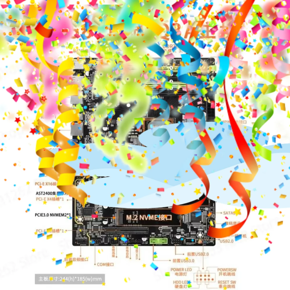 D1581 NAS Motherboard CPU Combo with Integrated Graphics Dual 2.5G LAN for PCDN Virtual Machine