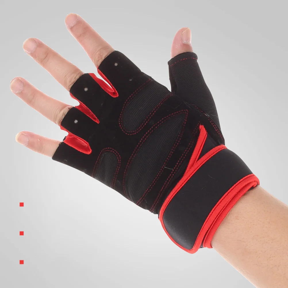 

1 Pair Fitness Gym Gloves Breathable Anti Slip Wrist Wraps For Weightlifting Workout Bodybuilding Sports Training Palm
