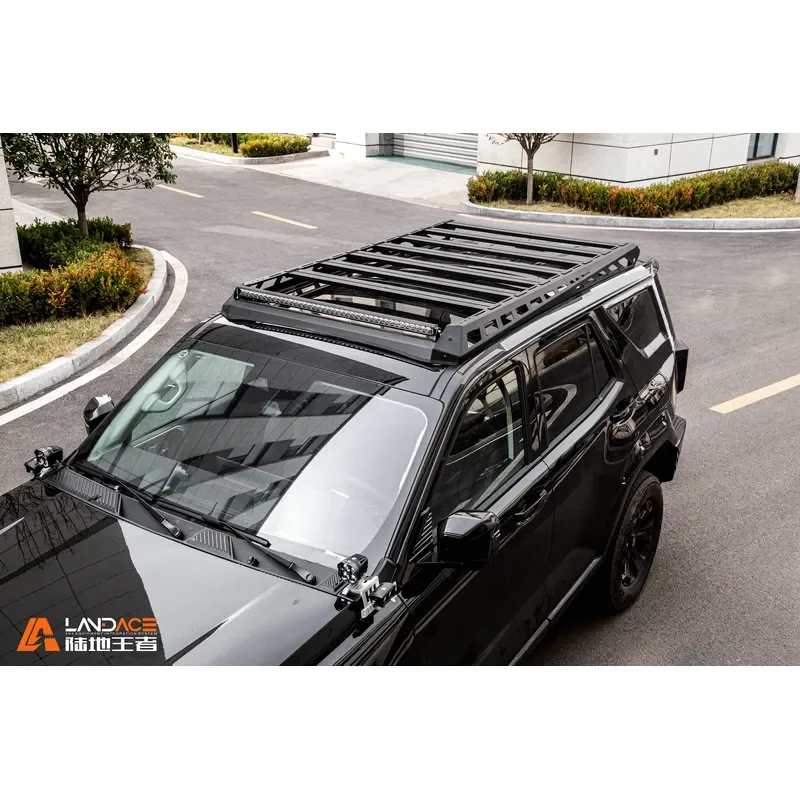 Black Adjustable SUV Roof Rack Heavy Car Cargo Carrier Off Road 4x4 Roof Luggage Bar