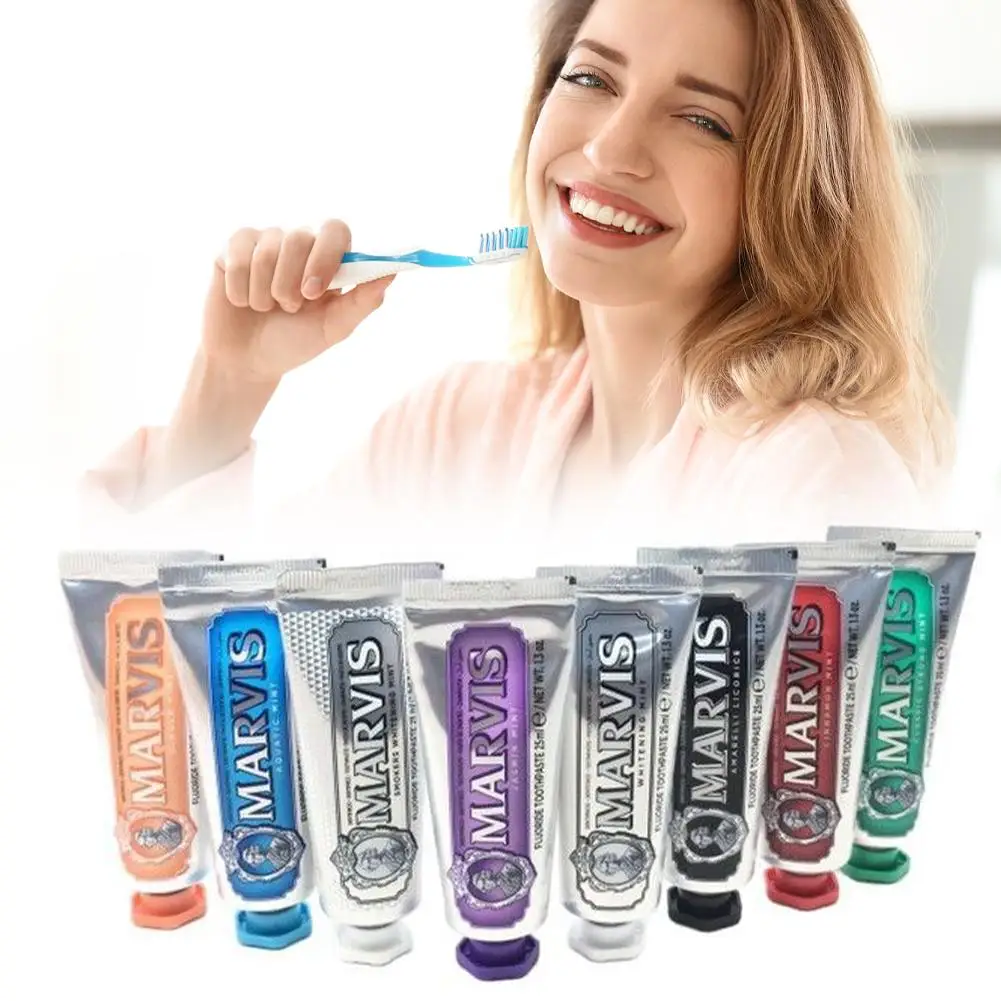 

25ml Toothpaste 85ml Italy Original Whitening Mint Freshen Breath and Remove Smoke Stains Toothpaste Teeth Whitening