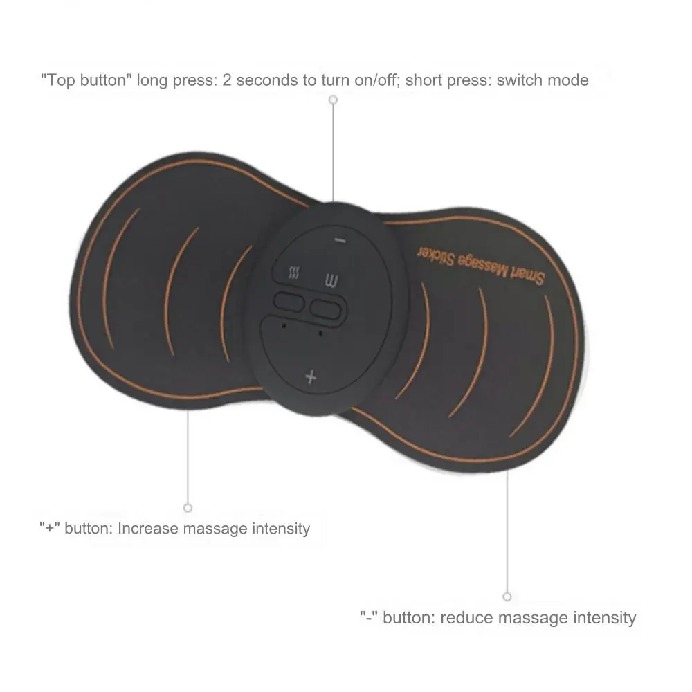 Smart Electric Massage Patch Pain Relief Hot Compress Meridian Pulse Therapy Shoulder Neck Massager