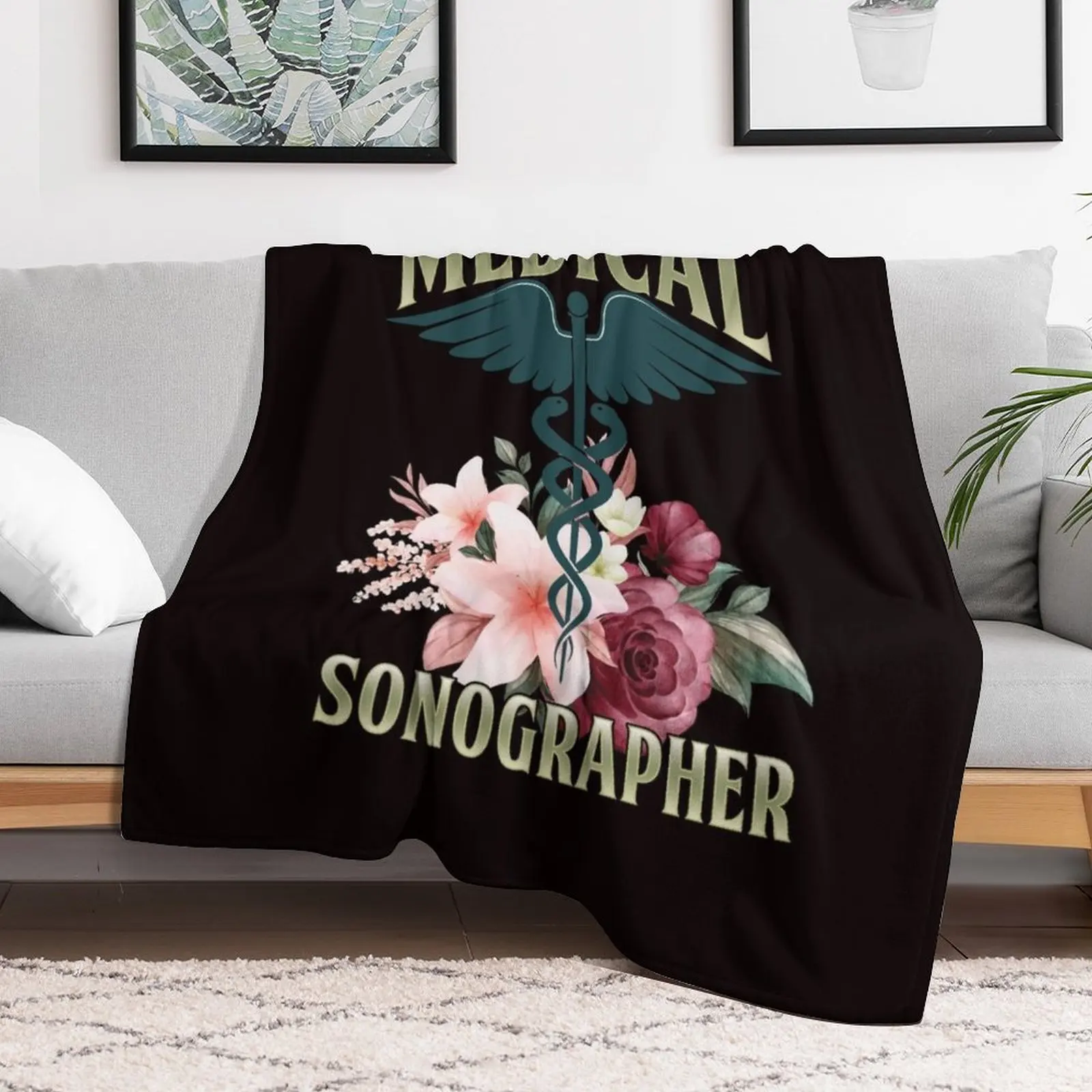 Medical Sonographer Sonography Ultrasound Echography Doctor Throw Blanket Bed Fashionable Decoratives Plaid on the sofa Blankets