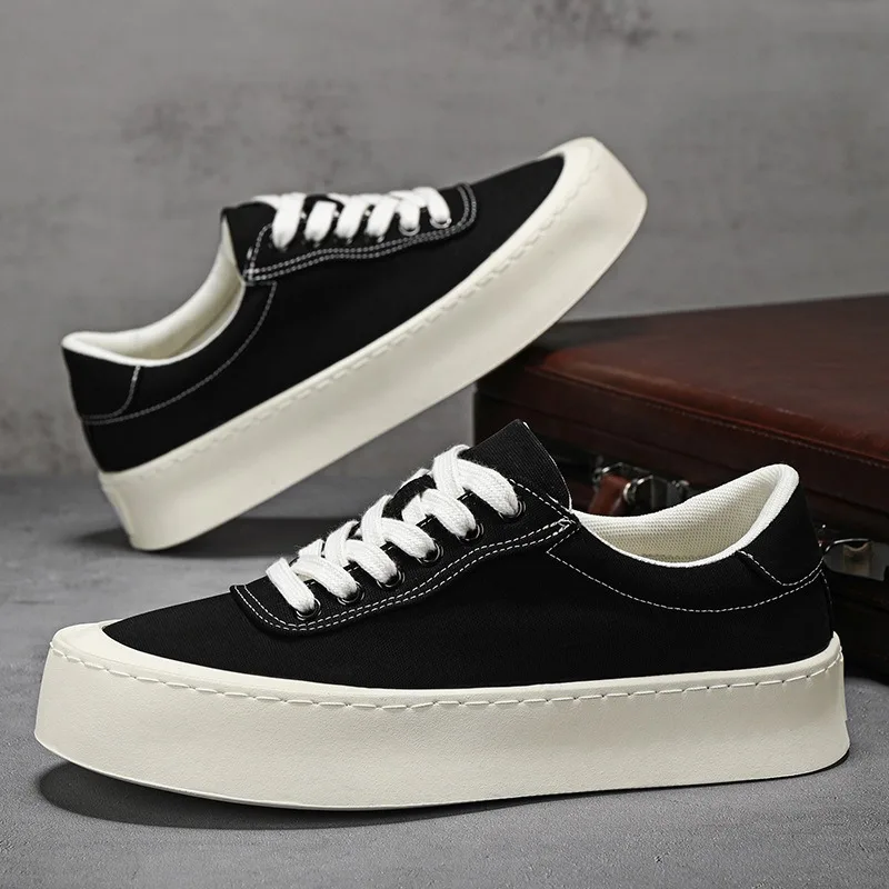 

Мужская парусиновая обувь на плоской подошве, новинка 2023 года, молодежная уличная повседневная обувь, лоферы, дышащие мужские универсальные кроссовки без шнуровки, быстрая доставка, Hombre