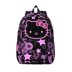 Hello Kitty Punk Style Backpack Student School Bookbag Daypack Preschool Kindergarten Bag Outdoor