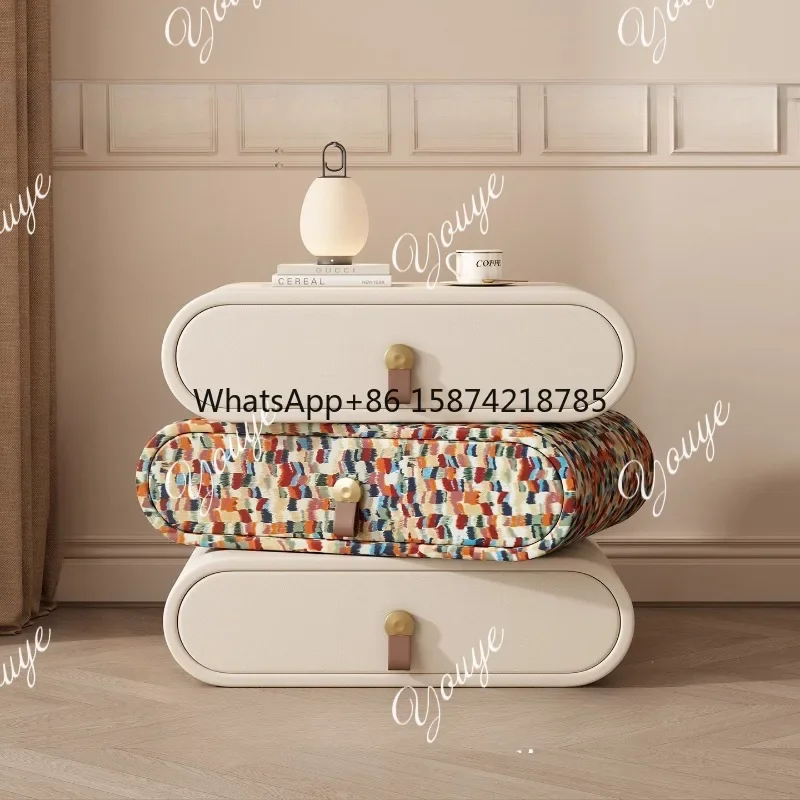 J ZL الأدراج المتنقلة منضدة غرفة نوم توفير المساحة المنظم بسيط السرير الجدول الفاخرة تخزين ميسا دي Cabeceira صالون الأثاث #6