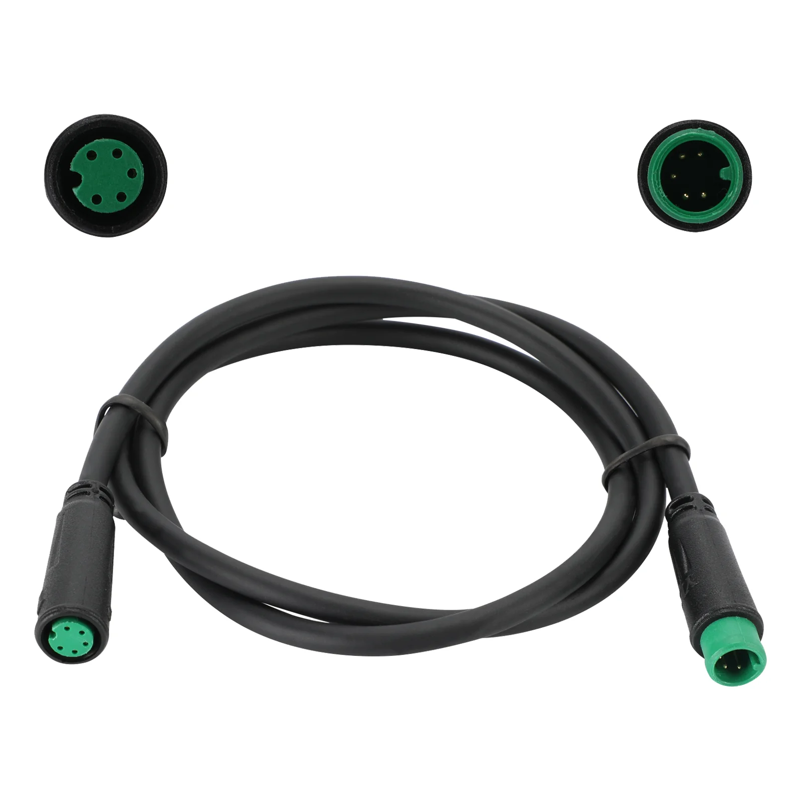 5Pin ذكر إلى أنثى M/F تمديد كابل مقاوم للماء. كابل تمديد المحرك المتوسط لكابلات تمديد عرض بافانغ للدراجة الكهربائية