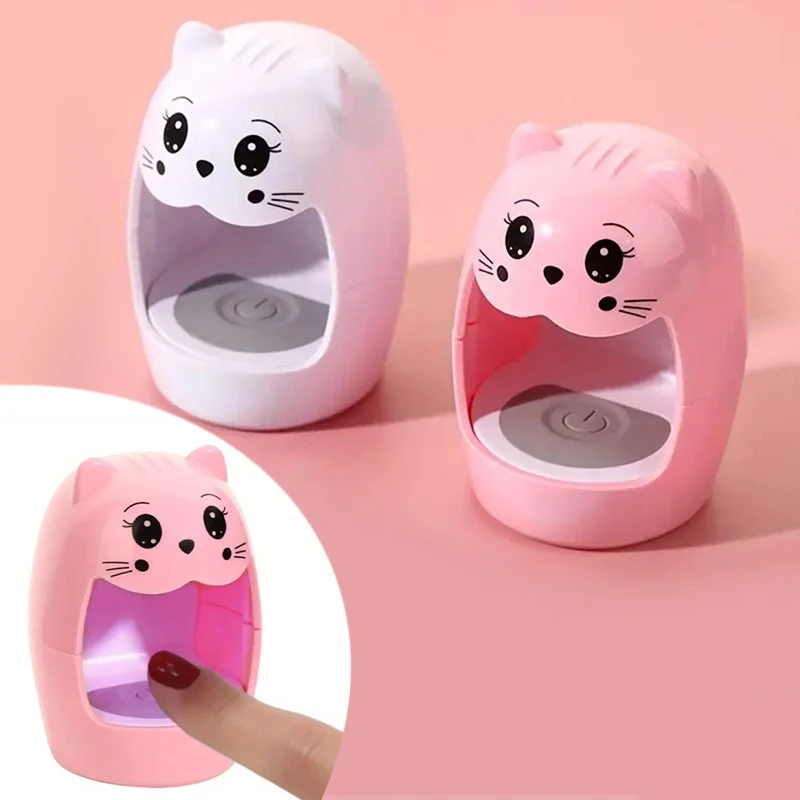 LULAA UV Light for Nails for Gel Polish Nail Dryer with Cute Shape Small and Portable LED Nail Light for Fingernail Artists DIY