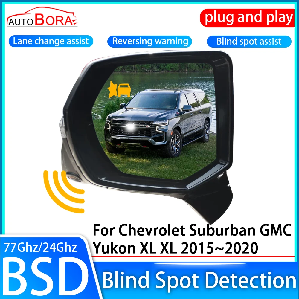 ZhuCamX Car Blind Spot Detection System BSD Sensor Drive Rear Mirror Monitoring for Chevrolet Suburban GMC Yukon XLXL 2015~2020