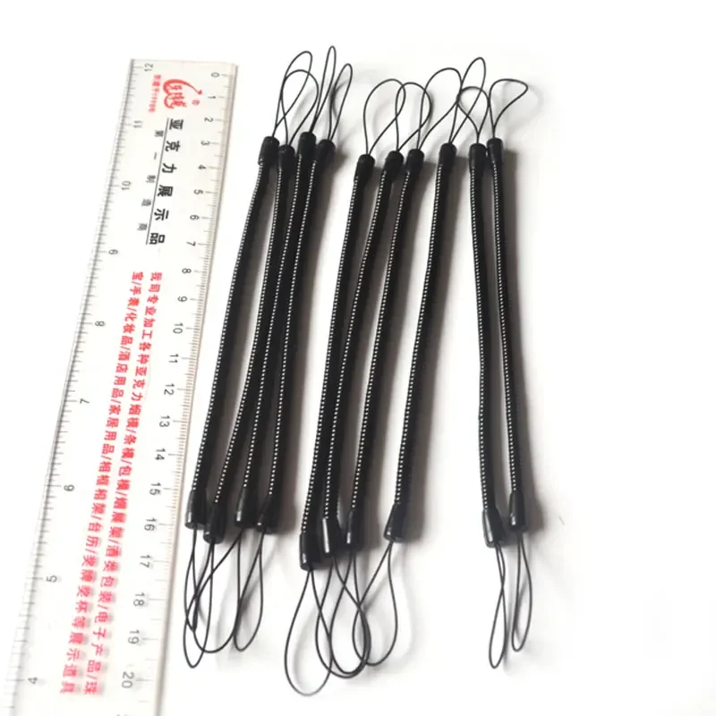 50PCS Stylus spring secure cord mobile phone lanyard plastic spring cords phone strap keycord Spring Rope lanyard Hang string