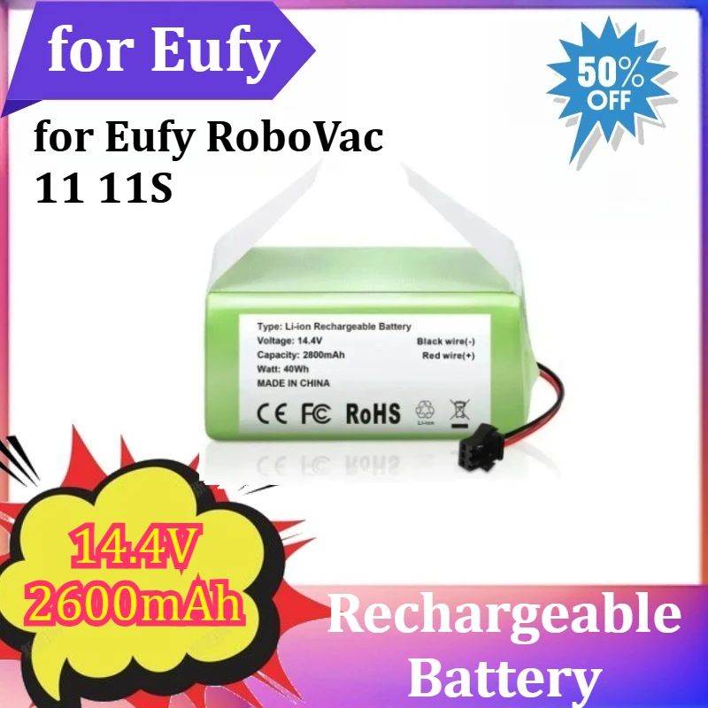 

14.4V 2600mAh 3500mAh Rechargeable Battery for Eufy RoboVac 11 11S for Conga 990 1090 for Tesvor X500 for Ecovacs N79 N79S DN622