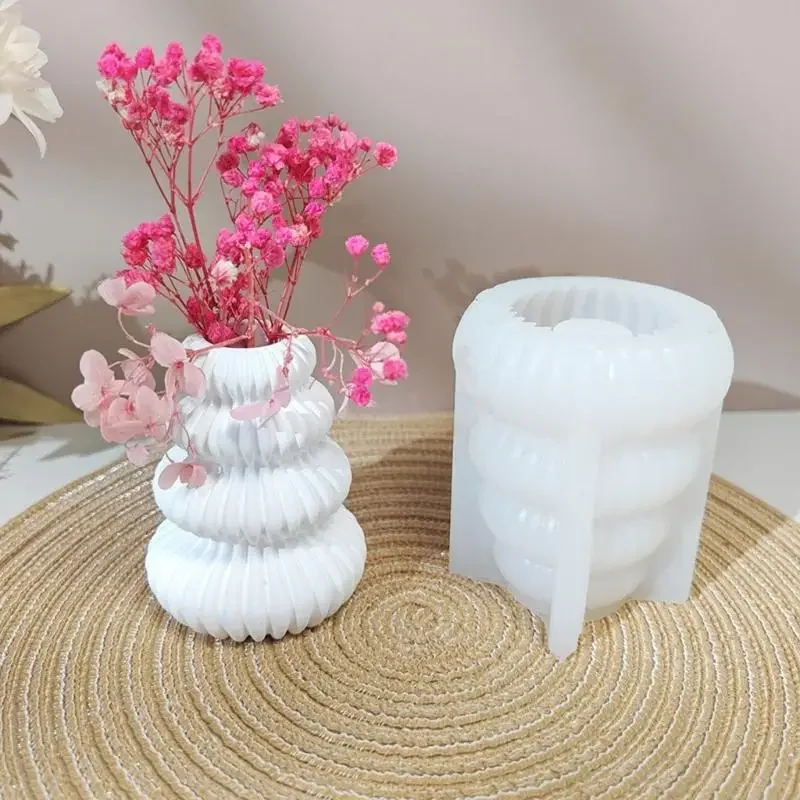 

Christmas Tree Silicone Candlestick Molds Holiday Silicone Vase Mould For Handmade Holder Vase Resin Art Project 87HA