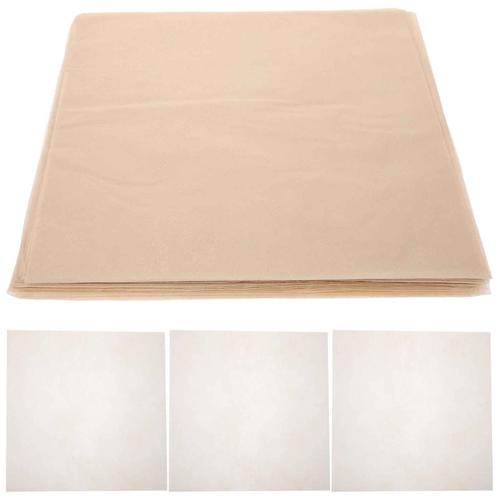 

50 Sheets Waterproof Paper Milk Tea Color Flower Wrapping Tissue Paper for Gifts Boxes Bags Handcraft