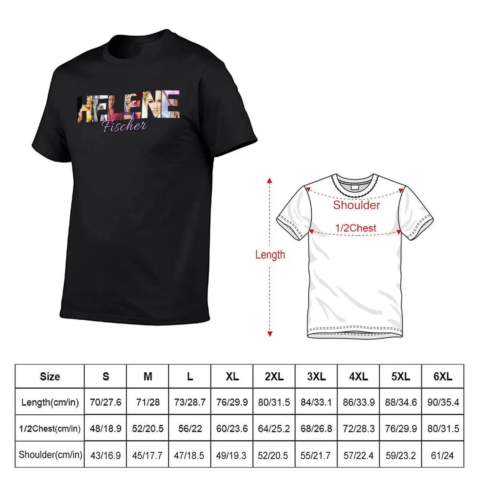 Helene Fisher T Shirt Sticker Hoodie T-Shirt boys animal print summer clothes hippie clothes Men's cotton t-shirt