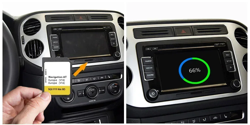 full Capacity Cid Changeable SD Card 16GB for VW Navi Version Map MIB1 Sat Nav AT V18 Gps Map Card