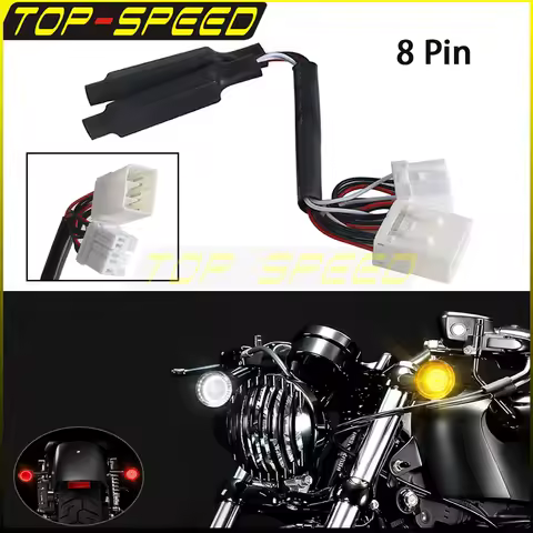 For Harley Sportster 883 883L 883C 1200 XL 1200C 1200R LED Load Blinker Turn Signal Light Resistor Pulg Mortorcycle Accessories