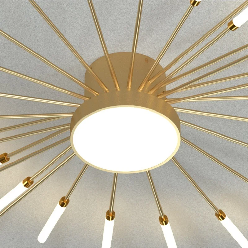 AC85-265V Nordic LED Ceiling Light Bedroom Living Dining Room Fireworks Shape Lamp Ceiling Chandelier Indoor Decor Lighting