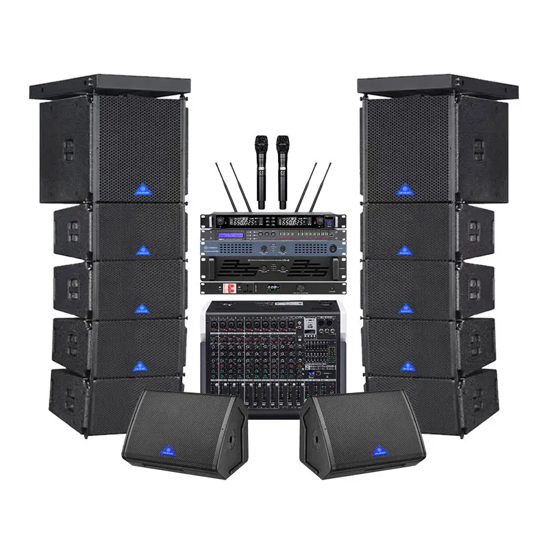 CHORDIO CF206 Dual 6 Inch Driver Heavy  Stage Sound Equipment Professional Line Array Speaker System for Sports Events