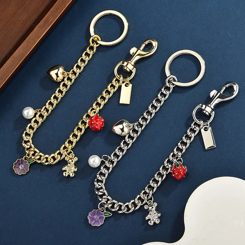 

[YU]Rainbow Bear Pendant Bag Chain Decorated Metal Wallet Accessories For Handbags, Tote Bags, Crossbody Bags And Shoulder Bags