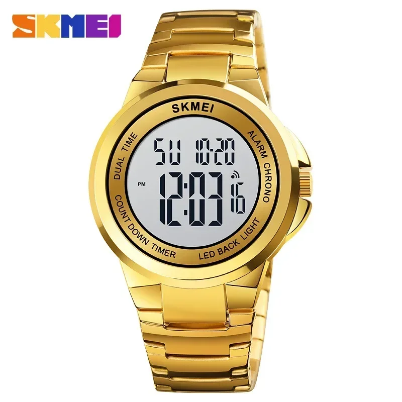 SKMEI 1712 Men Sport Watch Mens Digital Wristwatches 2 Time Stopwatch Fashion LED Waterproof Watches relogio masculino