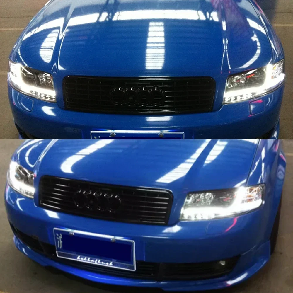 LED Head Lamps Headlight Front Assembly LED Head Light For Audi A4 B6 2001 2002 2003 2004 Xenon Headlamps Automotive Accessories