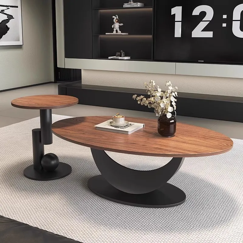 

Walnut living room home designer minimalist medieval style coffee table table