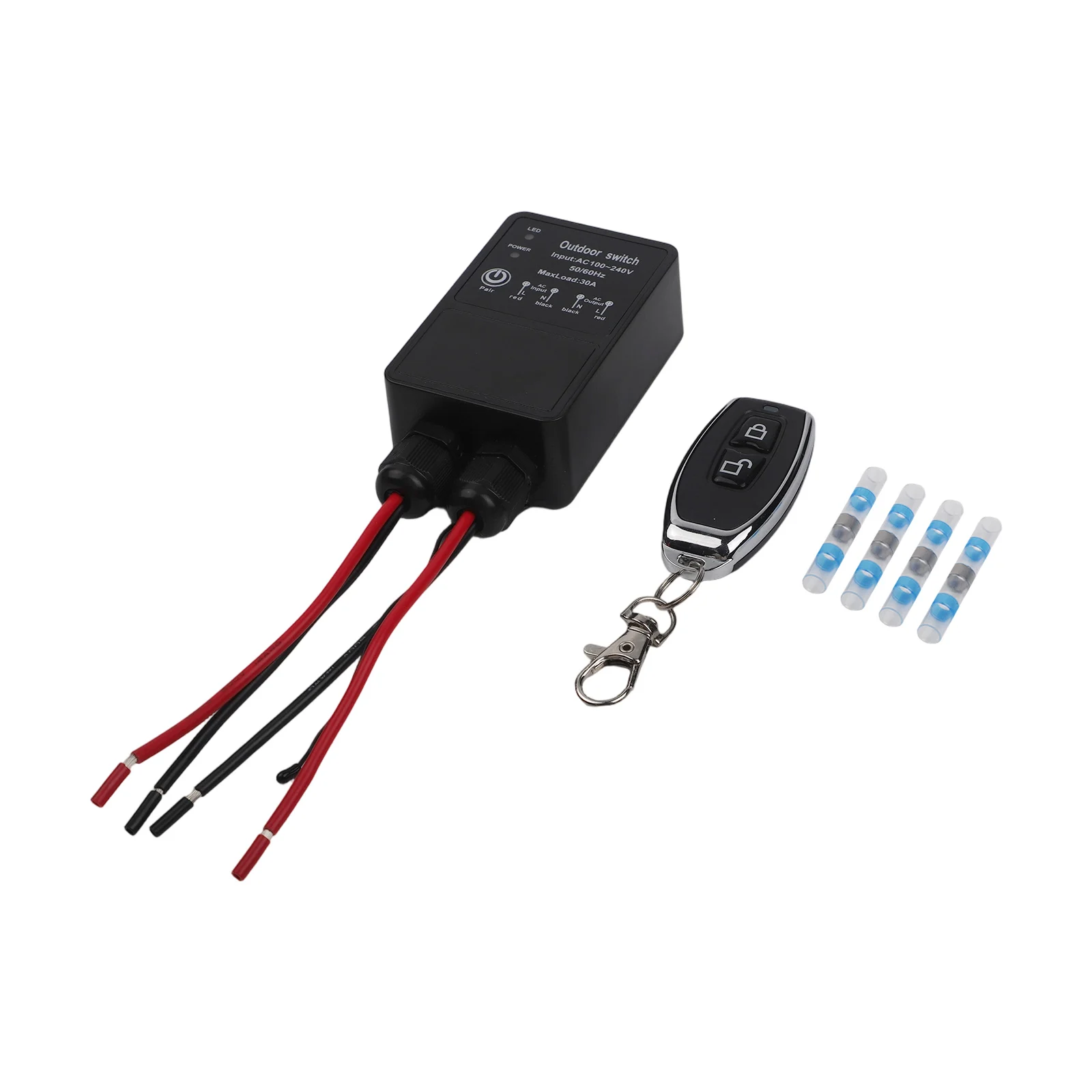 For Security Systems 102*47mm Waterproof Remote IP65 Rated Remote Switch Smart Remote Control AC110-240V ABS Housing