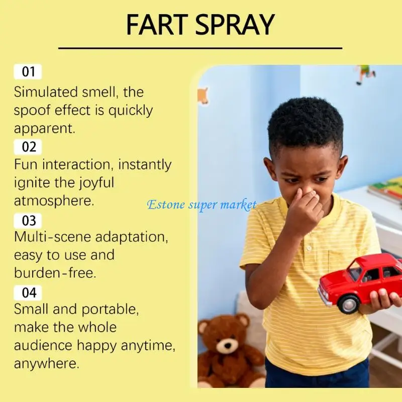 090B Hilarious Fart Sprayer Gag Toy Set Quick Activation Design Realistic Odor Effect For Practical Joke Lovers