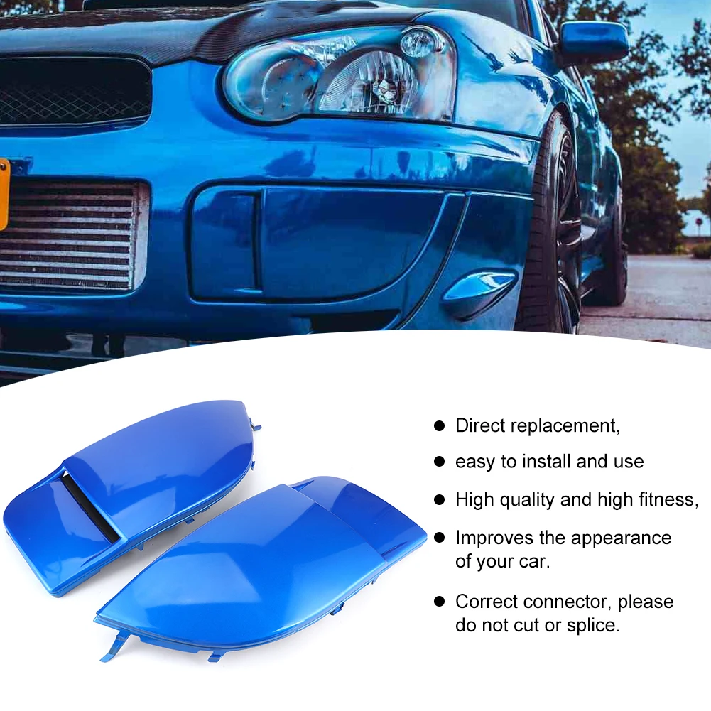 Cubierta de lámpara de bisel de luz antiniebla delantera, apta para Subaru Impreza STI WRX 04-05, mate, 1 par