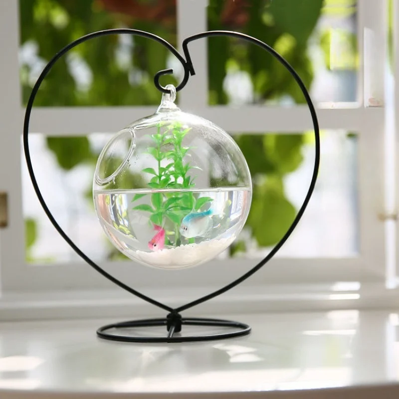 Douyu desktop fish tank aquarium double hanging transparent glass fish tank