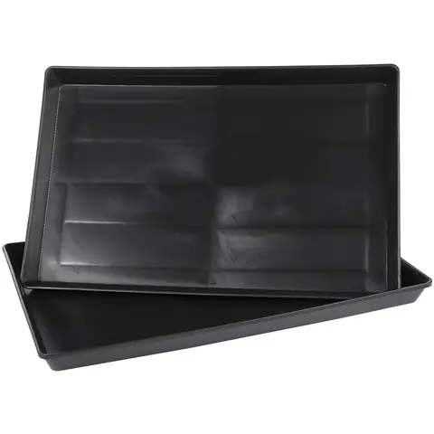 2Pcs Leakproof Pet Tray Durable Material Odor Resistant Easy Clean Bird Cage Tray Replacement Dog Crate Pan Small Dog Cage Tray