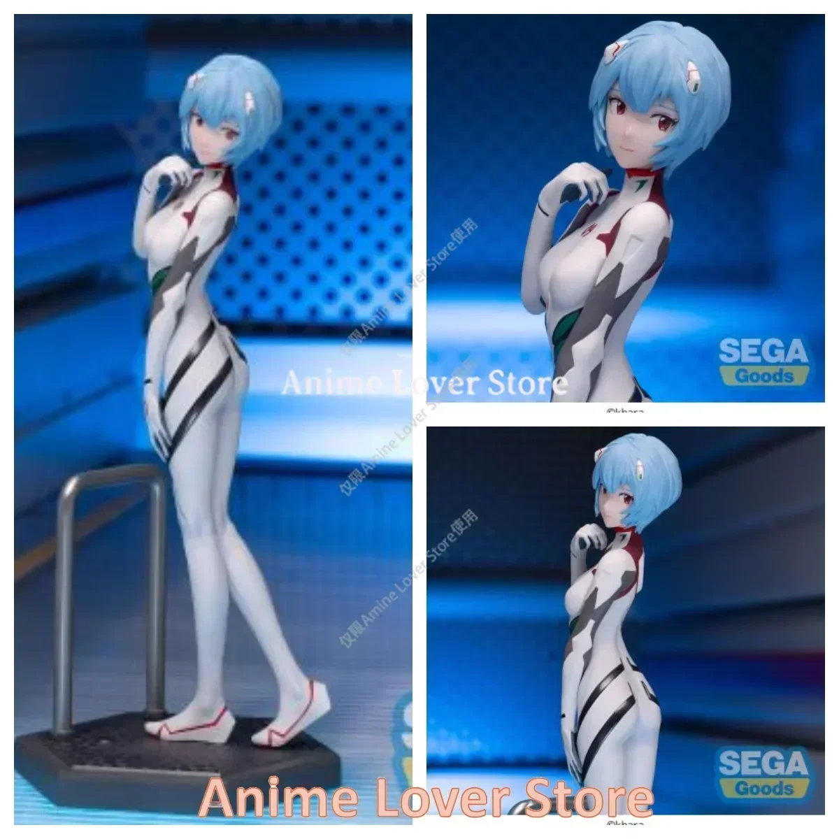 In Stock Original SeGa Evangelion Luminasta Anime Figure Asuka Ayanami Rei Makinami Mari Illust Collectible Model Ornaments