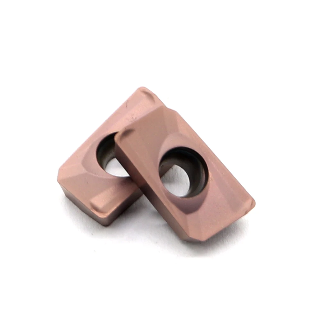 Imagem -04 - Carbide Insere Fresadora Usinagem Ferramenta de Torneamento Ferramentas Torno Cnc Fresadora Final Apmt1604pder m2 h2 Ft1125e Ft1030e