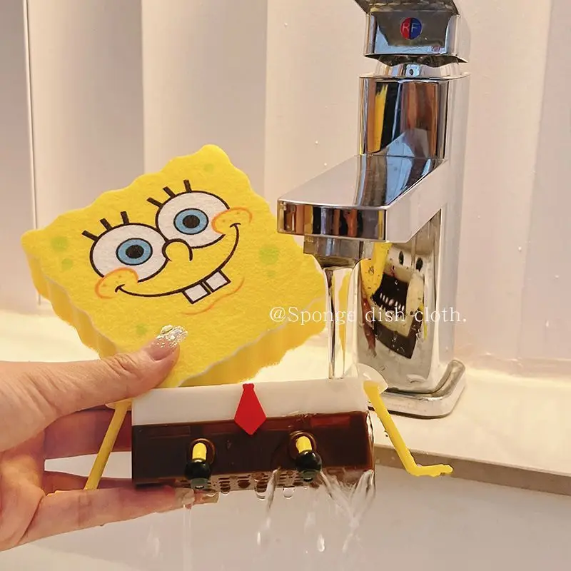 Wall Hanging Kitchen Sink Drain Rack, Punch-Free Sink Caddy Organizer for Sponge, Brush, Soap and Kitchen Washing Gadgets