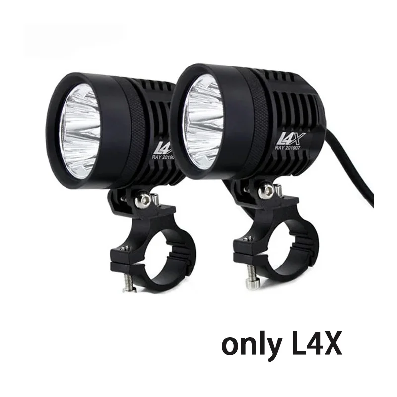 2PCS Universal L6X Headlight LED Motorbike 8000LM Moto Spotlight Waterproof Flash Fog Spot Motos Bulb Super bright 12V