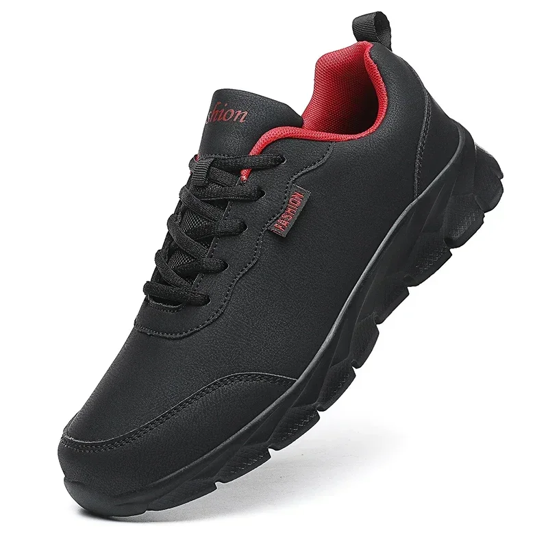 Men Walking Shoes Waterproof Leather Outdoor Sneakers Shoes Men Lightweight Sports Tenis Running Shoes Zapatos Deportivos