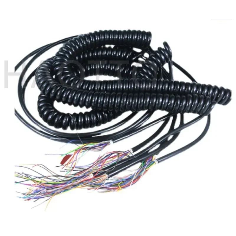 

6/7/12/14/15/16/18/19/21/26 Cores Spring Spiral Cable for CNC Electronic Handwheel Spring Wire Cable Manual Pulse Generator