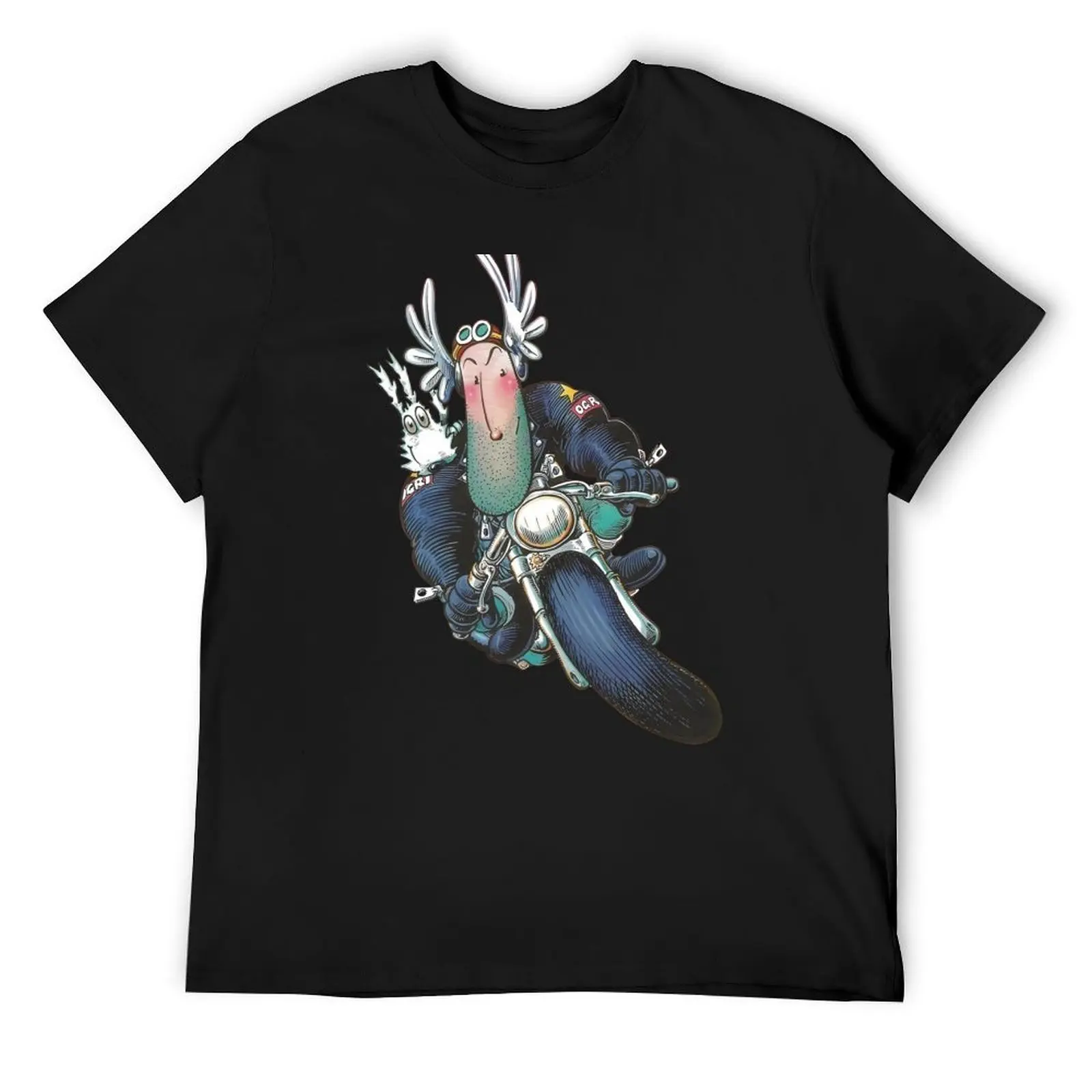

Ogri & Kickstart Classic Comic Biker T-Shirt plus size tops summer top summer shirt mens graphic t-shirts pack