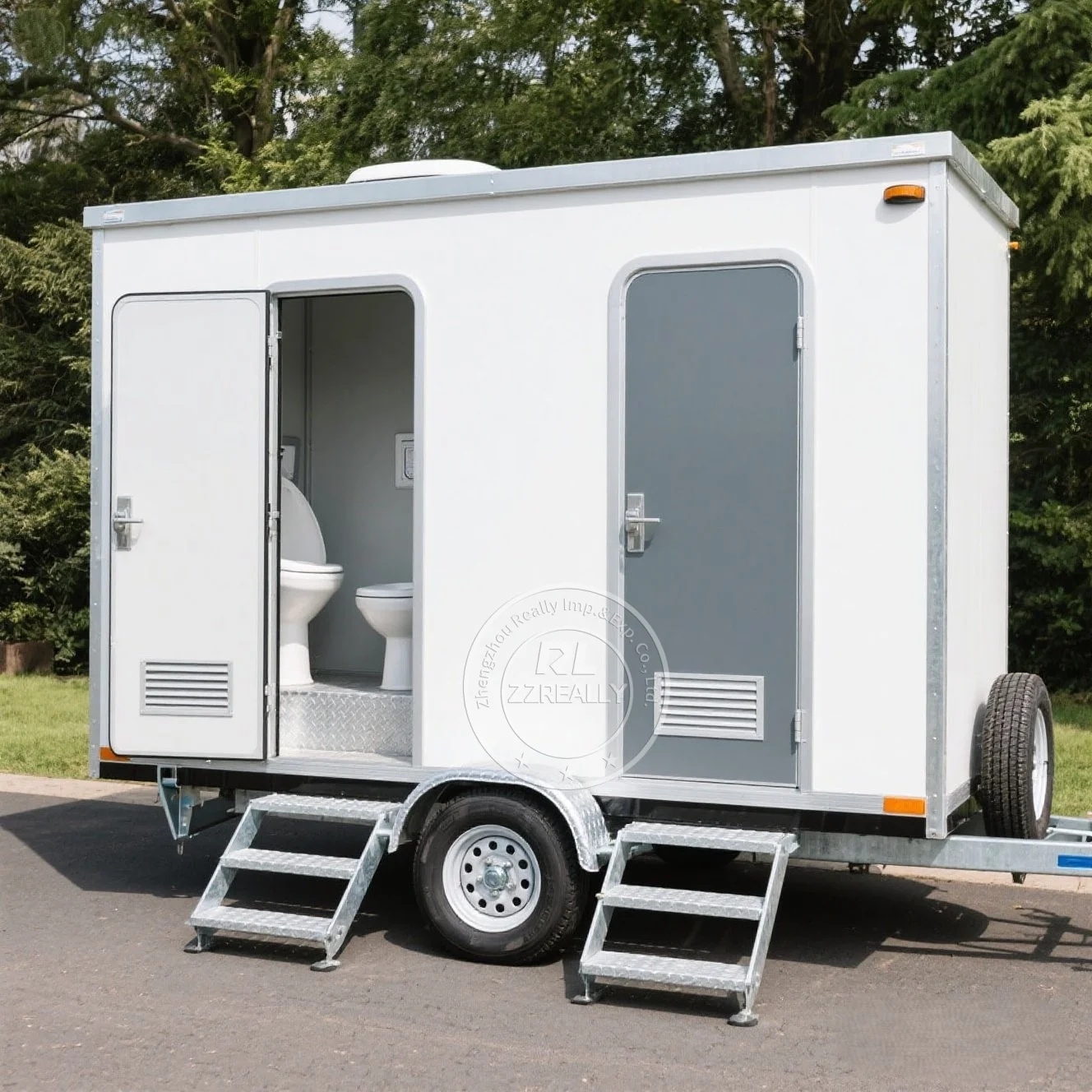 Portable Toilet Mobile Toilet Trailer Portable Restroom Trailer Luxury Restroom Trailer for Events Wedding